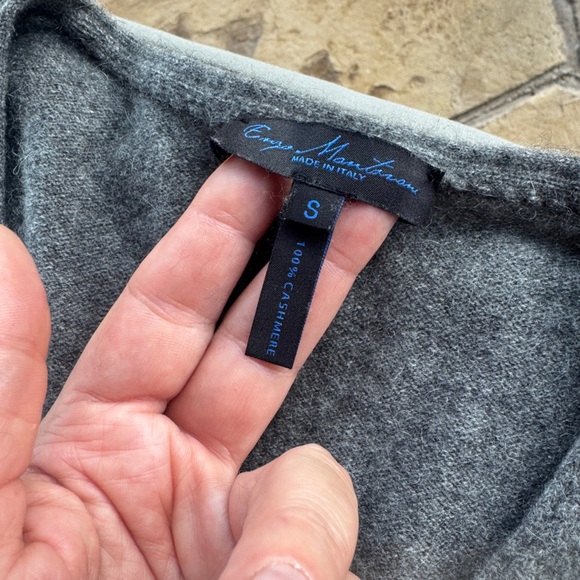 Enzo Mantovani Cashmere Twist V
Neck Womens Tunic Sweater Sz S - Picture 7 of 9